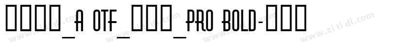 日语字库_A OTF_新丸ゴ_Pro Bold字体转换